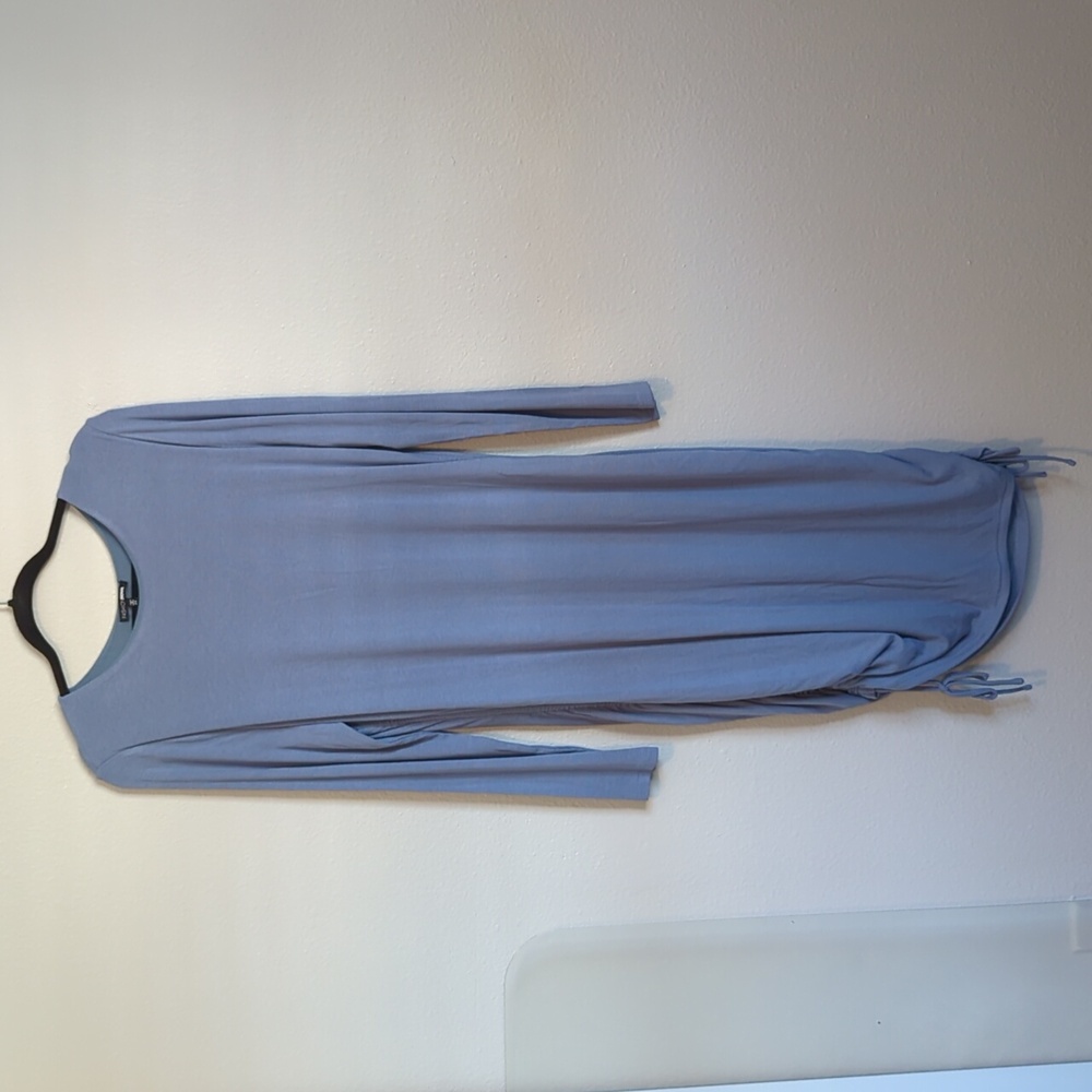 Ribbed long sleeve dress